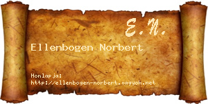 Ellenbogen Norbert névjegykártya